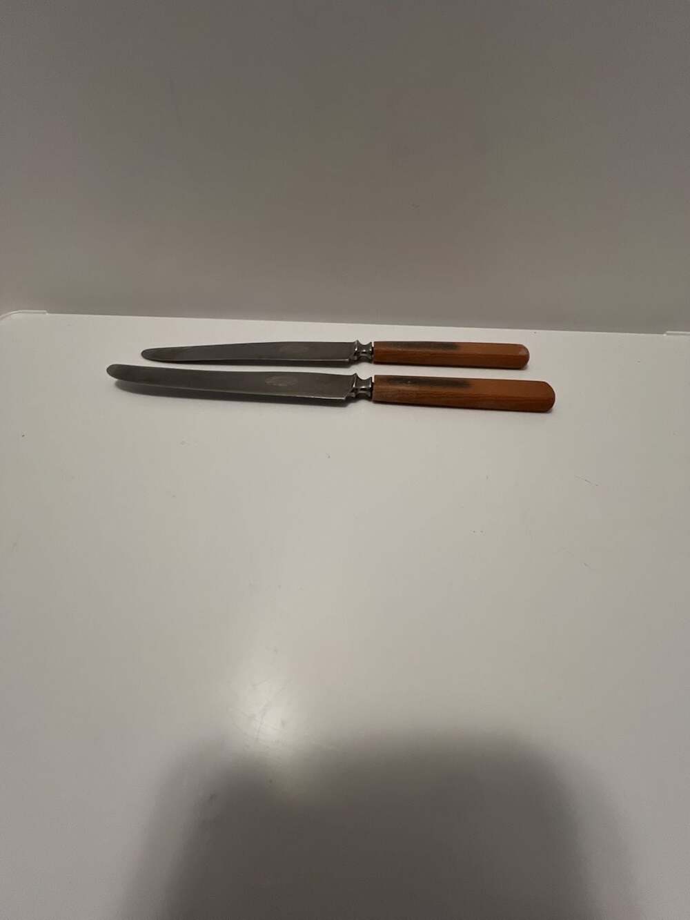 Failor-Martin Vintage Non-Stain Steel Knives Wood Handle Set of 2